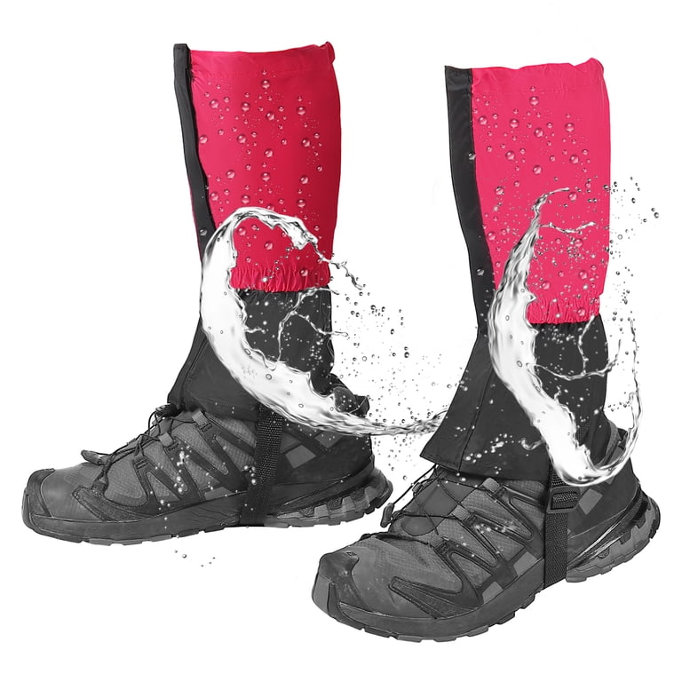 Uxcell Leg Gaiters Waterproof Shoe Covers Hiking Gaiters Black L