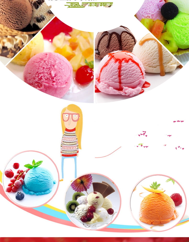 20 in. Commercial Countertop Ice Cream Batch Freezer Gelato Machine 64L/8h