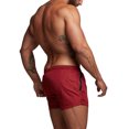 thumbnail image 3 of Seyurigaoka Men's Solid Color Short Pants,Compression Workout Shorts Sportswear, 3 of 8