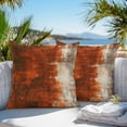 thumbnail image 4 of Abstract Collage Theme Outdoor Pillow Covers Pack of 2 Retro Red Oil Painting Texture Waterproof Throw Pillow Covers Decorative Cushion Cases for Patio Garden Tent Balcony Couch 24x24 inch, 4 of 8