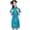 Lake Blue, variant on Toddler Dress Exquisite Pattern Stand Collar Vivid Color Retro Style Super Soft Decorative Polyester Baby Girl Phoenix Print Cheongsams Dress for Club
