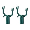 thumbnail image 1 of 2 piezas de tenedores para colgar ropa, portátiles, de aleación de aluminio, para jardín y patio. verde, 1 of 9