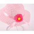 thumbnail image 3 of Sombrero de hierba con flores ZHAOCHENG para niña amarillo 52-54 cm, 3 of 5