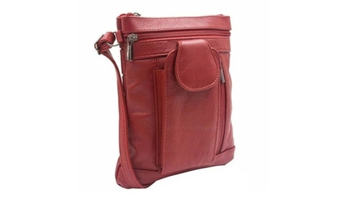Crossbody Bag In Red With Interchangeable Straps by B & Floss