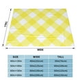 thumbnail image 6 of Gingham Yellow Background Throw Blanket, Super Soft Anti-Pilling Flannel Bed Blankets, 50"x40", 6 of 8