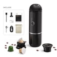 thumbnail image 1 of Electric Portable Coffee Maker Compatible with NS Pods and Ground Coffee 19 Bar 100W Wireless Heating Travel Espresso Coffee Maker Machine for Travel / Camping / Office / Home, 1 of 9