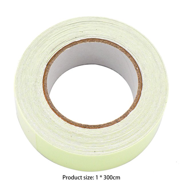 5 uds cintas luminosas impermeables que brillan en la oscuridad pegatina fluorescente noche autoadhesiva seguridad suministros para el hogar cintas de advertencia de seguridad, verde LingWen 8390606457875