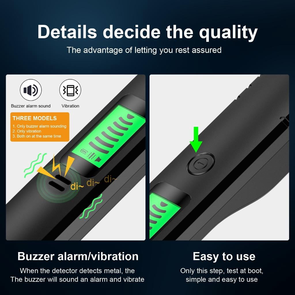 CEORPER Portable Metal Detectors Accurate Metal Detection Tool Metal Detecting Device Reliable Metal Detectors Sound Vibration