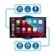 thumbnail image 3 of JENSEN J1CA7-BUC Apple CarPlay Android Auto certificado de 7 pulgadas | Radio estéreo para coche con pantalla táctil de doble DIN | Llamadas manos libres Bluetooth y transmisión de música | Cámara de, 3 of 5