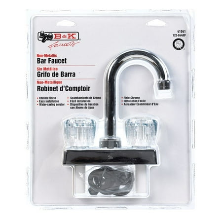 American Standard Washerless Cartridge - B & K Washerless Cartridge Two Handle Chrome Bar Faucet