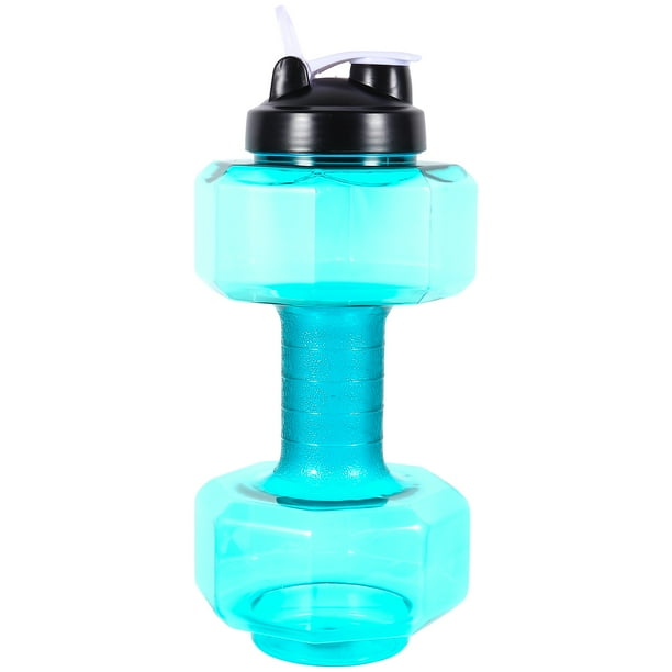 EeaseMX Botella de agua con forma de mancuerna, para deportes y fitness, 1 unidad