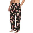 thumbnail image 5 of Cauagu Popcorn Mens Pajama Pants Sleep & Lounge Pants,PJ Bottoms with Pockets-Small, 5 of 7