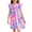 Galaxy Stars, variant on Oudiya Girls Nightgown Ruffle Short Sleeve Princess Pajama Cute Soft Sleepwear for Kids 3-14Y