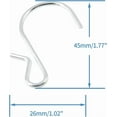 thumbnail image 2 of 10Pcs 1.77" Stainless Steel S Hooks For Pots Jewelry Plants & Decorations, 2 of 6