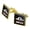 Gold, variant on Homesick UFO Alien Funny Square Cufflink Set - Silver or Gold
