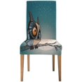 thumbnail image 2 of RYLABLUE Owl Sky Stretch Chair Cover Protector Seat Slipcover for Dining Room Hotel Wedding Party Set of 6, 2 of 5