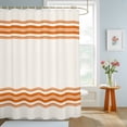 thumbnail image 4 of Shower Curtains for Bathroom, Thanksgiving Waterproof Fabric Shower Curtain, Fall Luxurious Orange Striped Harvest Autumn Decorative Bathroom Curtain for Bathtub, 36"x72", No Hooks Included, 4 of 9