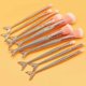 thumbnail image 5 of 10 pcs Rose Gold Mermaid Glitter Makeup Brush Set for Girls, Synthetic Hair Cosmetic Foundation, 5 of 5