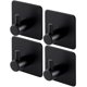 thumbnail image 4 of Upgrade Your Bathroom with 4pcs Self Adhesive Towel Hooks - SUS 304 Stainless Steel Robe Hooks for Home - Stick On Wall with Glue - Also Works as Coat Hook - Timely Delivery Guaranteed!, 4 of 4
