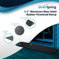 thumbnail image 2 of Silver Spring Solid Rubber Threshold Ramp for Wheelchairs, Scooter & More, 05" Rise, Black, 2 of 7