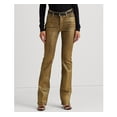 thumbnail image 3 of Lauren Ralph Lauren Women's Metallic High-Rise Boot Jeans Gold B4HP (Regular,10) 32 x 32, 3 of 4