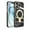 Black, variant on for iPhone 16 Pro Case with Magnetic Stand, [Compatible with MagSafe] [Ring Holder Kickstand] Plating TPU Shockproof Protective for iPhone 16 Pro Phone Case for Women Men, Grayblue