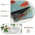 thumbnail image 6 of Round Rugs 7Ft, Japanese Carp Fish Round Area Rug Washable Indoor Throw Carpet, Oriental Art Rustic Leaves Vines Koi Fish Large Non Slip Circle Rug for Dining Room Playroom Home Decor Aesthetic, 6 of 8