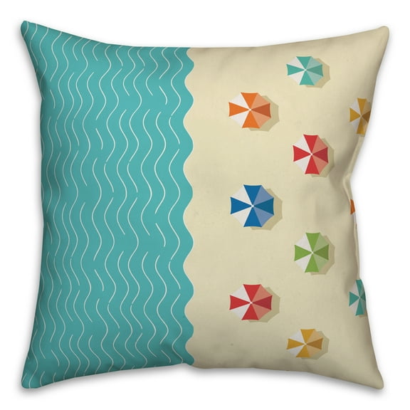 Creative Products Our Happy Place Orange 20x20 Indoor / Outdoor Pillow