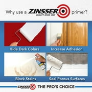 4 Pack, White, Zinsser BIN Advanced Synthetic Shellac White Primer- Quart
