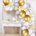 thumbnail image 3 of Partykindom Balloon Garland Kit Decorating Strip Set Include 1 Roll Balloon Tape Strips 1 Roll Balloon Glue 1pc Inflator 1 Roll Ribbon 100pcs Balloons for Birthday Wedding Party Decorations, 3 of 5
