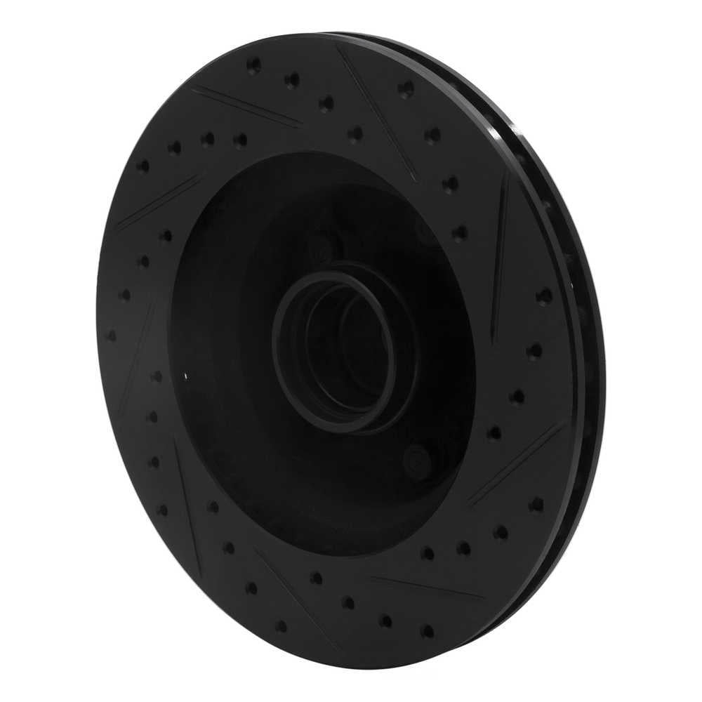 Dynamic Friction Company 633-42018L DFC Brake Rotor - Drilled And Slotted - Black
