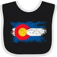 thumbnail image 3 of Inktastic Colorado Flag Distressed Look Boys or Girls Baby Bib, 3 of 4