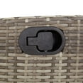 thumbnail image 6 of vidaXL 9 Piece Patio Dining Set with Cushions Gray Poly Rattan, 6 of 6