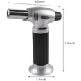 thumbnail image 3 of TIFOR Butane Torch, Refillable Kitchen Torch Lighter Culinary Blow Torch with Security Lock and Adjustable Flame for Creme Brulee,BBQ,Desserts,Baking and welding, 3 of 7