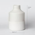 thumbnail image 3 of Ceramic Vase - Modern Farmhouse Decorative Vases for Home Decor Accents - Minimalist Aesthetic Flower Vases for Centerpieces, Living Room, Table, Shelf, & Office (Black & White), 3 of 10
