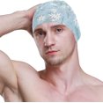 thumbnail image 3 of FYBTO Swimming Cap FYBTO Floral White Daisy Unisex Adult FYBTO Polyester, 3 of 4