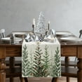 thumbnail image 5 of Cinvoph Christmas Table Runner Christmas Tree Table Runner Long Winter Christmas Xmas Holiday House Table Decoration 13"x71", 5 of 6