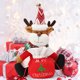 thumbnail image 1 of Bolsa de Regalo para Muñeco de Navidad, Bolsa de Almacenamiento con Diseño de Papá Noel y Muñeco de Nieve, 1 of 6