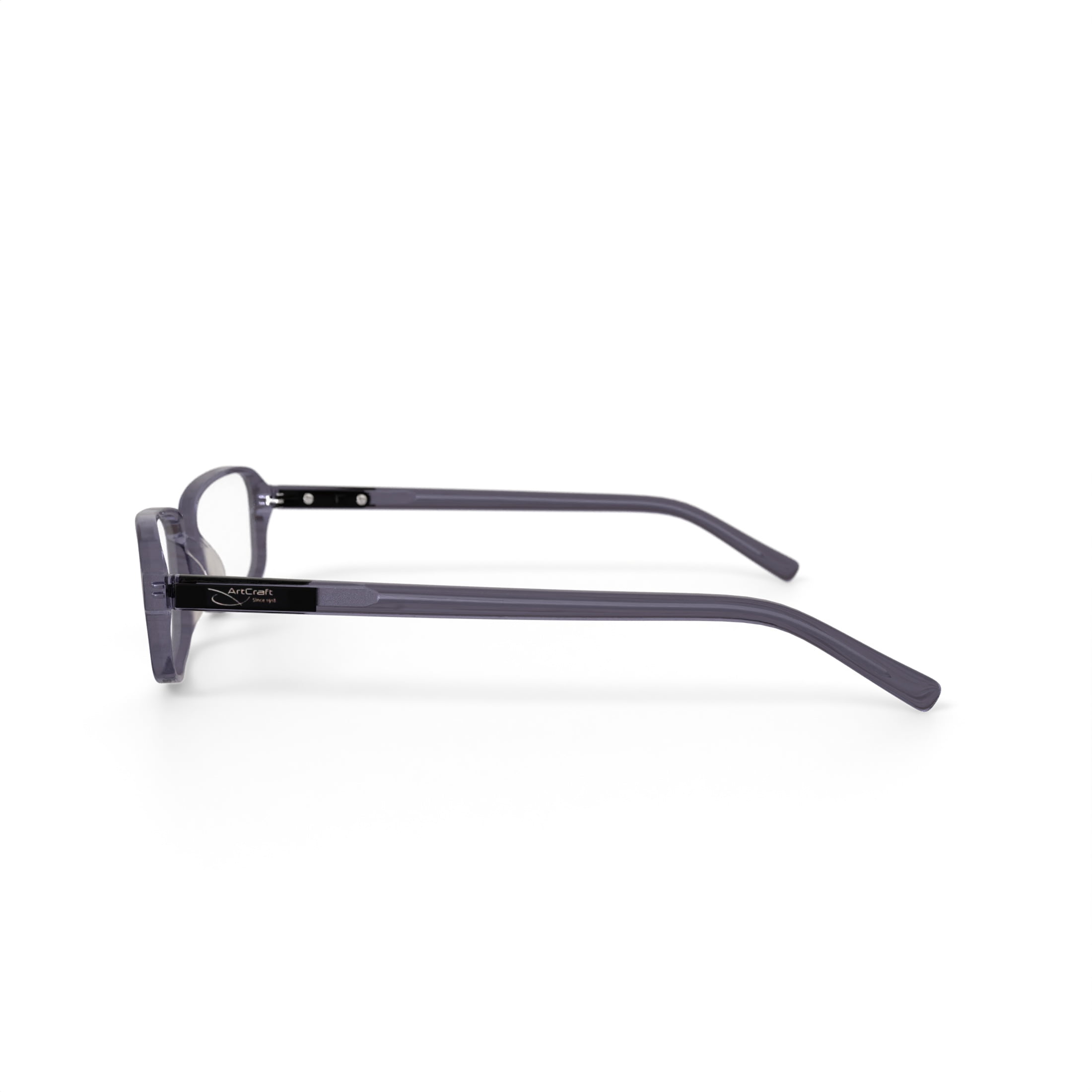 Art-Craft Optical 484 AM Prescription Safety Glasses, Grey Smoke, OSHA Compliant ANSI Z87.1