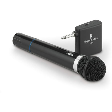 - Singing Machine SMM-107 Wireless Uni-directional Dynamic Karaoke Microphone with VHF Receiver