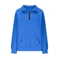 thumbnail image 4 of Gkeoshab Fall Sweaters for Women Women's Long-Sleeve Loose-Fit Round-Neck Sweater for Fall and Winter Sky Blue S, 4 of 6