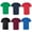 Mix Color 6 Pcs, variant on - 100% Heavy Cotton T-Shirt for Men | 5.3 oz, Classic Width, Rib Collar, Men's Short Sleeve Tee | Color -Black, 6 Pack Bulk Tees | Size- Small