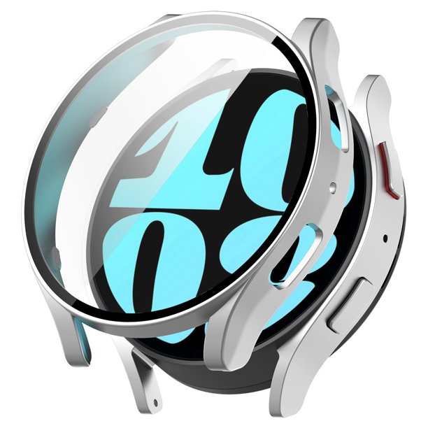 【40mm】PC duradero con protector de pantalla de vidrio templado integrado para Watch 6