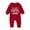 Red, variant on XDZJLR My First Christmas Baby Boy Outfit Long Sleeve Xmas Letter Prints Jumpsuit Clothes Rompers Red 0-3 Months