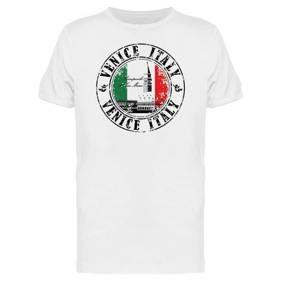 Venice Italy Logo Landmark T-Shirt Men -Image by Shutterstock, Male Medium