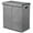 Charcoal/Black, variant on mDesign Divided Laundry Hamper Basket with Lid, Chrome Handles, Espresso Brown