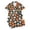 Z02-Orange, variant on Miaoju Summer Pajamas for Women 2 Piece Short Sleeve Button Down Soft Sleepwear Halloween Fall Pjs Sets Funny Print Sleepwear
