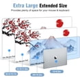 thumbnail image 2 of Japan Fuji Mountain Ink Painting Mouse Pad Extra Large 35.4x15.7in, NonSlip Rubber Base, Reinforced Seams, Smooth Waterproof Surface, Optimal Control for Gamers, 2 of 6