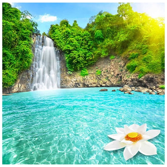 5D bricolaje diamante pintura cascadas taladro completo punto de cruz paisaje decoración Tmvgtek Arte deco