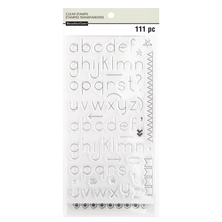 UPC: 0191518043280 | Alphabet Clear Stamps by Recollections™
